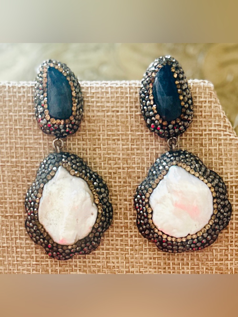 Freshwater Pearl & Semi-Precious Stone Earrings
